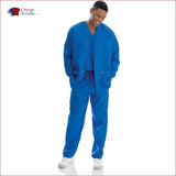 Landau Essentials 7551 Men's 5-Pocket Warm-Up Scrub Jacket