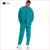 Landau Essentials 7551 Men's 5-Pocket Warm-Up Scrub Jacket