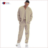 Landau Essentials 7551 Men's 5-Pocket Warm-Up Scrub Jacket