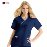 Urbane 9501 Women’s Classic Single Pocket Crossover Scrub Top