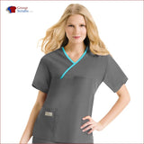 Urbane 9501 Women’s Classic Single Pocket Crossover Scrub Top