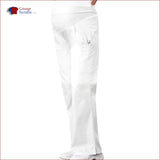 Cherokee Flexibles 2092 Maternity Knit Waist Pull-On Pant White / 2Xl Womens