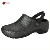 Anywear Zone Injected Clog With Backstrap Footwear Black Silver Pattern / 5 Unisex