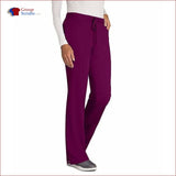 Barco Greys Anatomy 4232P 5-Pocket Drawstring Pant Wine / S Clearance