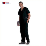 Landau Essentials 7489 Men's 5-Pocket V-Neck Scrub Top