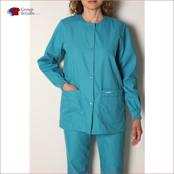 Landau Essentials 7525 Women's 4-Pocket Warm-Up Scrub Jacket