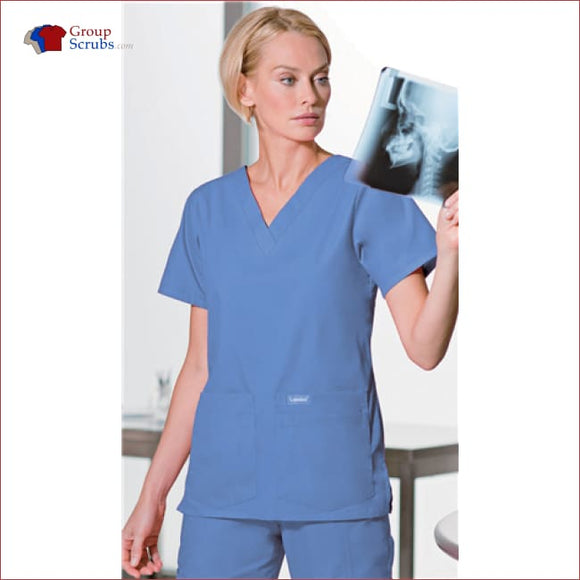 Landau Essentials 8219 Women's 4-Pocket V-Neck Scrub Top