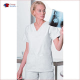 Landau Essentials 8219 Women's 4-Pocket V-Neck Scrub Top