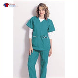 Landau Essentials 8232 Women's 4-Pocket V-Neck Scrub Top