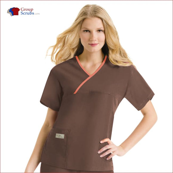 Urbane 9501 Women’s Classic Single Pocket Crossover Scrub Top