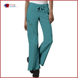 Cherokee Workwear Core Stretch 24001T Low Rise Drawstring Cargo Pant Teal Blue / 2XL Womens