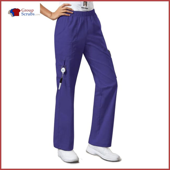 Cherokee Workwear Core Stretch 4005P Mid Rise Pull-On Cargo Pant Grape / 2Xl Womens