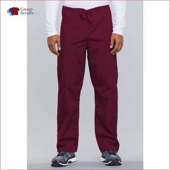 Cherokee Workwear Originals 4100T Unisex Drawstring Cargo Pant Wine / 2XL Unisex