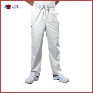 Cherokee Workwear Core Stretch 4243 Mens Drawstring Cargo Pant White / 3Xl