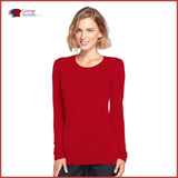 Cherokee Workwear Originals 4881 Long Sleeve Underscrub Knit Tee Red / 2XL Womens