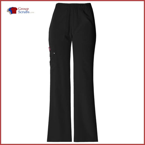 Dickies Xtreme Stretch 82012P Mid Rise Pull-On Cargo Pant Black / 2XL Womens