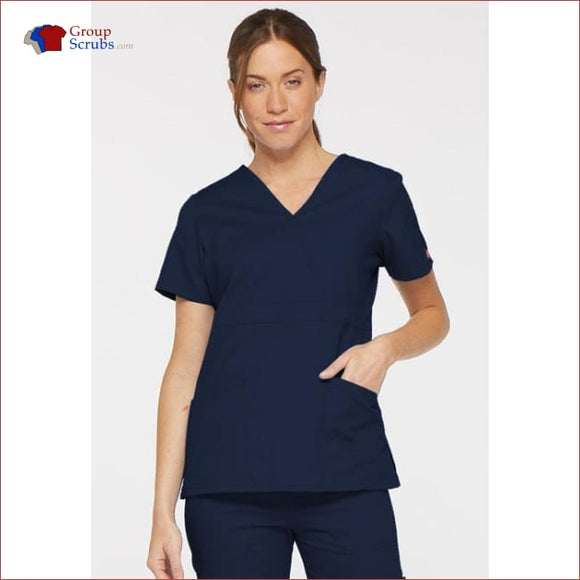 Dickies Eds Signature 86806 Mock Wrap Top Navy / 2Xl Womens