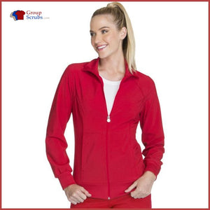 Cherokee Infinity 2391A Zip Front Warm-Up Jacket Red / 2Xl Womens