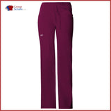 Cherokee Workwear Core Stretch 24001T Low Rise Drawstring Cargo Pant Wine / 2Xl Womens
