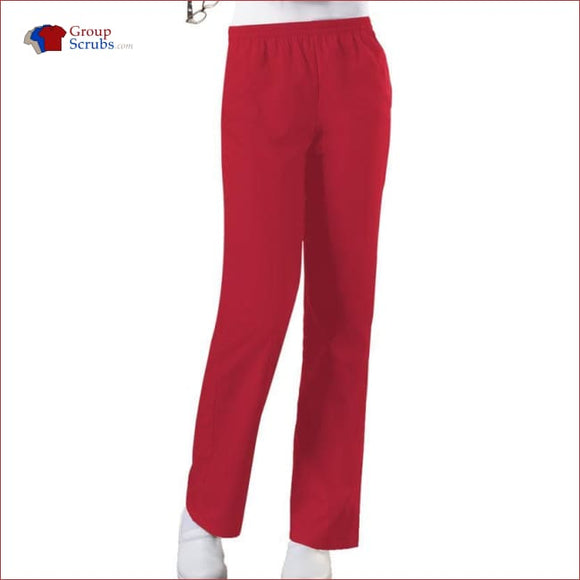 Cherokee Workwear Originals 4001 Natural Rise Tapered Leg Pull-On Pant Red / 2Xl Womens
