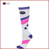 Cherokee Footwear Printsupport 12 Mmhg Compression Support Socks Purple Motion / One Size Womens