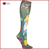 Cherokee Footwear FASHIONSUPPORT Knee High 12 mmHg Compression Socks Wonderland / One Size Footwear