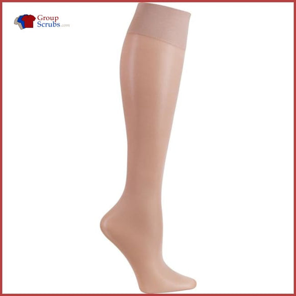 Cherokee Footwear Fashionsupport Knee High 12 Mmhg Compression Socks Nude / One Size Womens