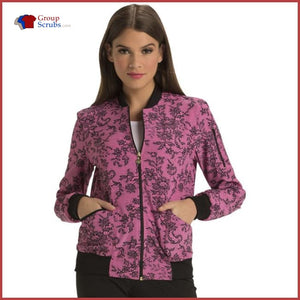Heartsoul Hs311 Zip Front Bomber Jacket Ace Of Lace / Xs Womens