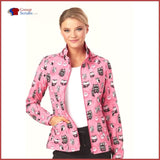 Heartsoul Hs618 Zip Front Warm-Up Jacket Womens