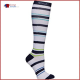 Cherokee Infinity Footwear Kickstart 15-20 Mmhg Support Compression Socks All Around Blue / One Size Womens