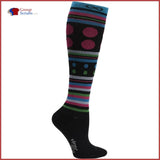 Cherokee Infinity Footwear Kickstart 15-20 Mmhg Support Compression Socks Dots Of Neon / One Size Womens