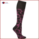Cherokee Footwear Printsupport 12 Mmhg Compression Support Socks Hello Kitty / One Size Womens