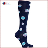 Cherokee Footwear Printsupport 12 Mmhg Compression Support Socks Stripe A Dot / One Size Womens