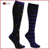Cherokee Footwear Printsupport 12 Mmhg Compression Support Socks Wicked Good / One Size Womens