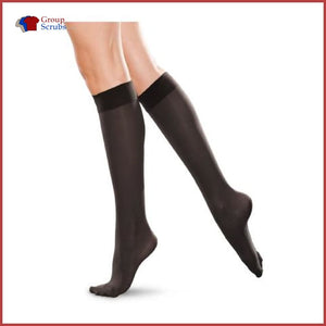 Therafirm Tf172 20-30 Mmhg Knee-High Closed-Toe Unisex Compression Socks Black / 2Xl Footwear