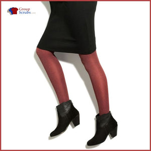 Therafirm Therafirmlight Tf309 10-15 Mmhg Opaque Compression Tights Berry Heathered / L Footwear