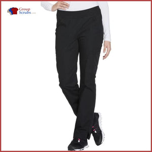 Cherokee Workwear Originals Ww210 Mid Rise Straight Leg Pull-On Cargo Pant White / 2Xl Womens
