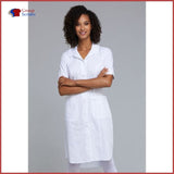 Cherokee Workwear Professionals Ww500 Button Front Dress White / 2Xl Womens