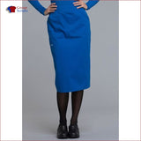 Cherokee Workwear Professionals WW510 30 Knit Waistband Skirt Royal / 2XL Womens