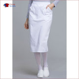 Cherokee Workwear Professionals WW510 30 Knit Waistband Skirt White / 2XL Womens
