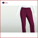 Barco Icu 4299P 3-Pocket Tie Front Pant Wine / M Clearance