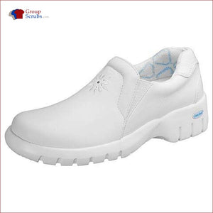 Cherokee Footwear Robin Soft Leather Step-In White Wide / 9W Clearance